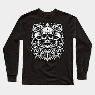 Skull Tattoo Long Sleeve T-Shirt